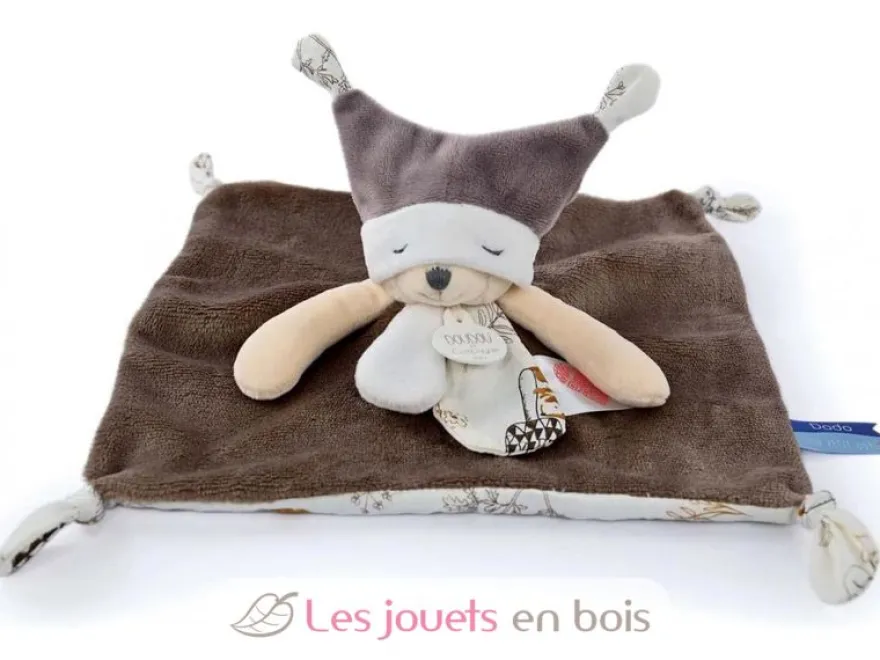 Doudou ours marron à histoires 25 cm - Doudou et Compagnie