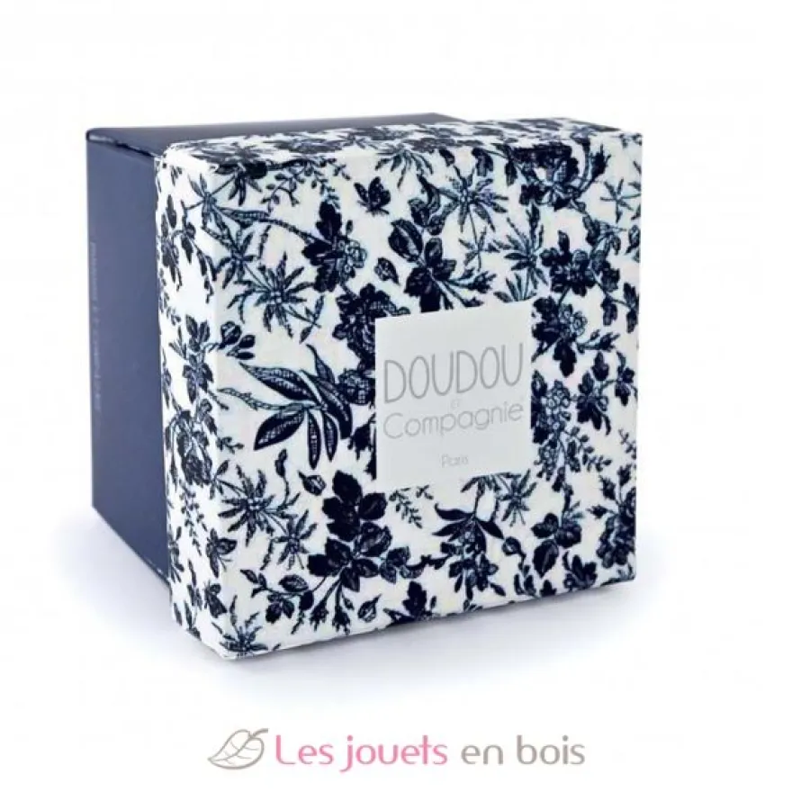 Doudou Pantin Lapin bleu marine 12 cm - Doudou et Compagnie