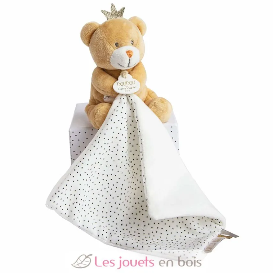 Doudou Pantin Ours Petit Roi - Doudou et Compagnie