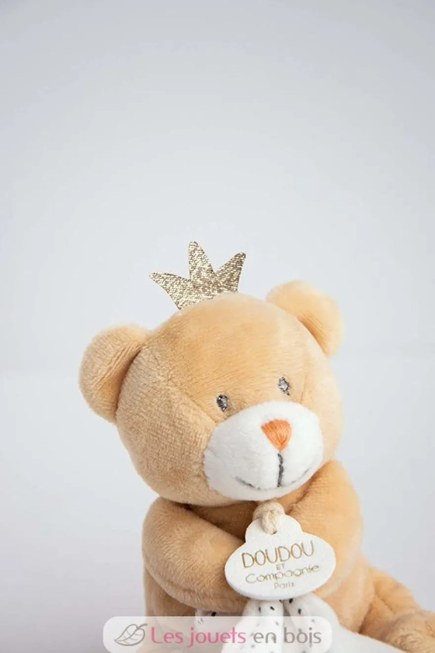 Doudou Pantin Ours Petit Roi - Doudou et Compagnie