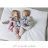 Doudou peluche lapin bleu 26 cm bleu - Happy Horse