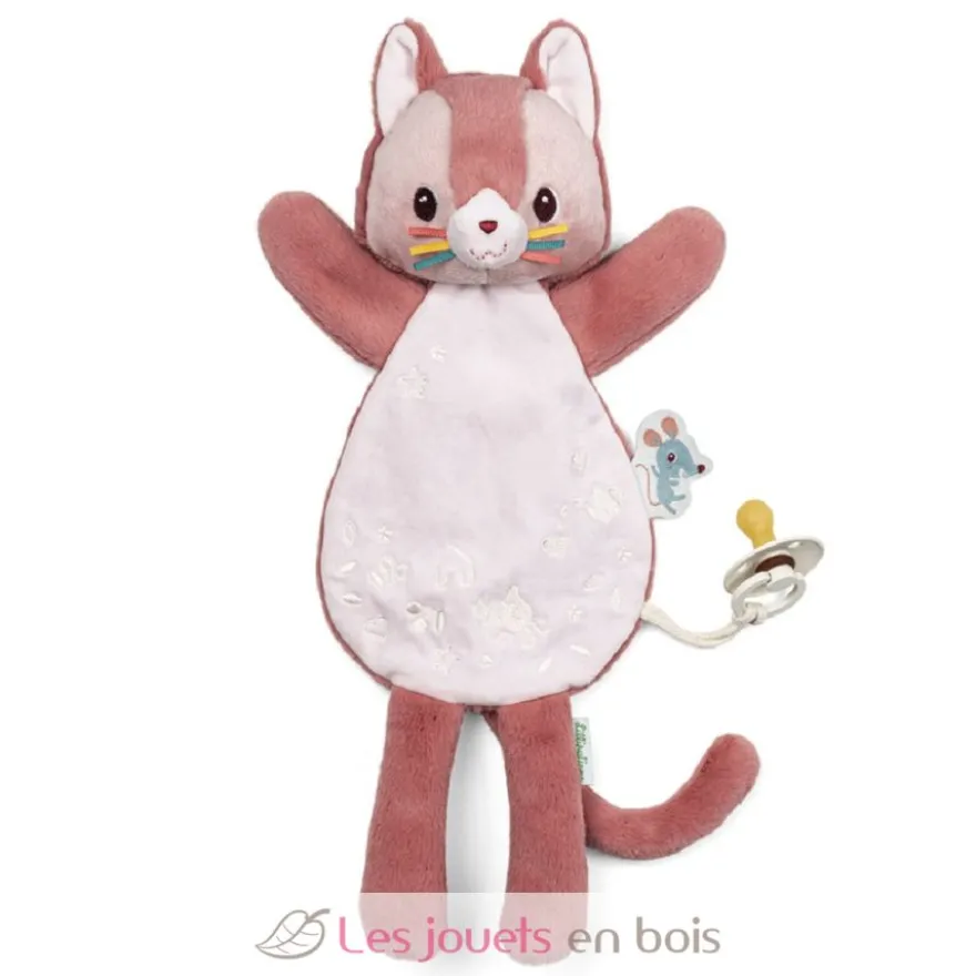 Doudou phosphorescent Jeanne le chat rose - Lilliputiens