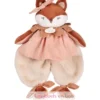 Doudou plat Renard Mina rose 29 cm - Doudou et Compagnie