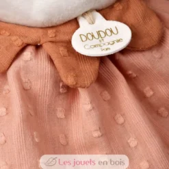 Doudou plat Renard Mina rose 29 cm - Doudou et Compagnie