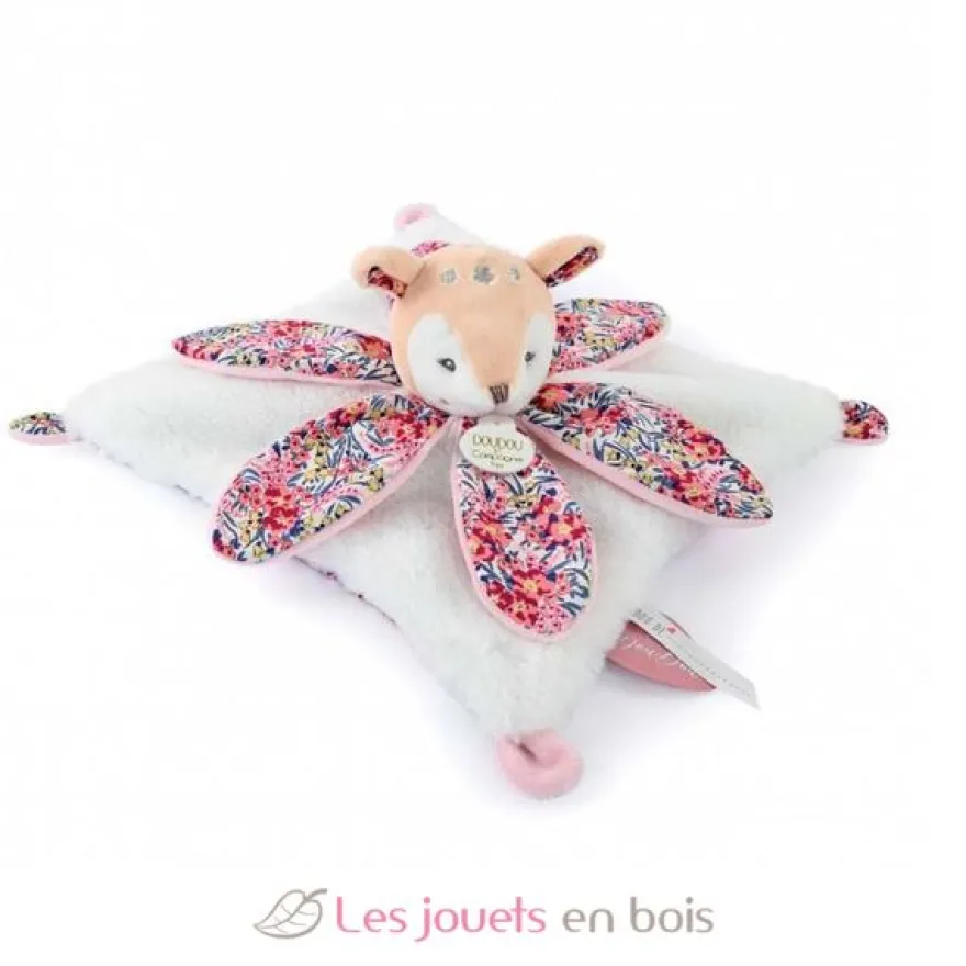 Doudou pétale faon Boh'aime 27 cm - Doudou et Compagnie