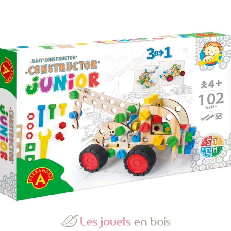 Dépanneuse 3x1 - Jeu de construction en bois et plastique - Alexander Toys