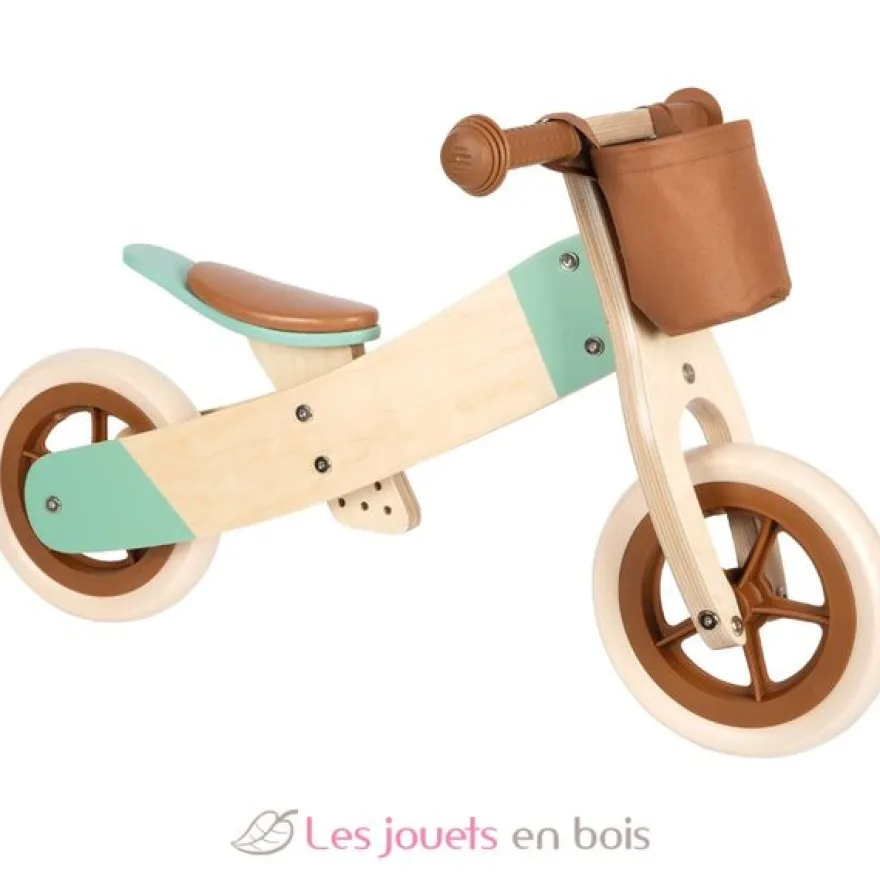 Draisienne Tricycle 2 en 1 Maxi Brun caramel - Small Foot company