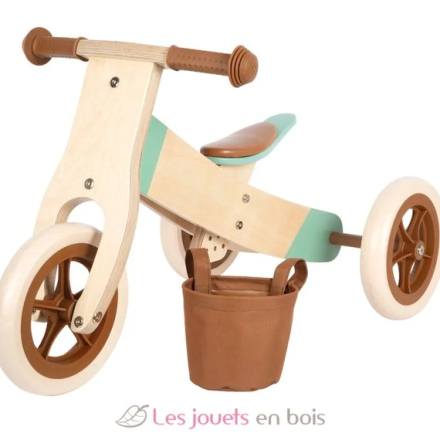 Draisienne Tricycle 2 en 1 Maxi Brun caramel - Small Foot company