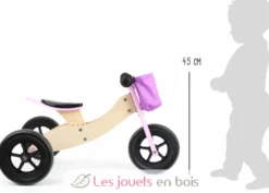 Draisienne Tricycle 2 en 1 Maxi Rose - Small Foot company