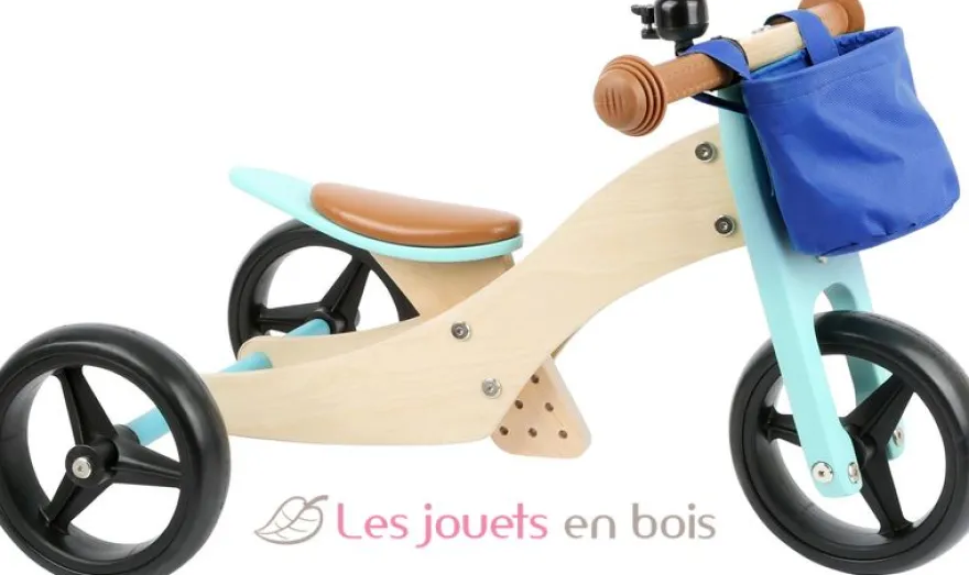 Draisienne Tricycle 2 en 1 Turquoise - Small Foot company