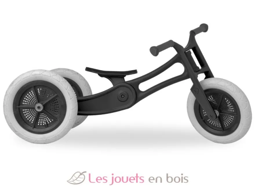 Draisienne Wishbone Recycled Edition noire 3 en 1 - Wishbone Design Studio