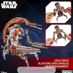 Droideka Star Wars - Puzzle 3D mécanique en bois - Ugears