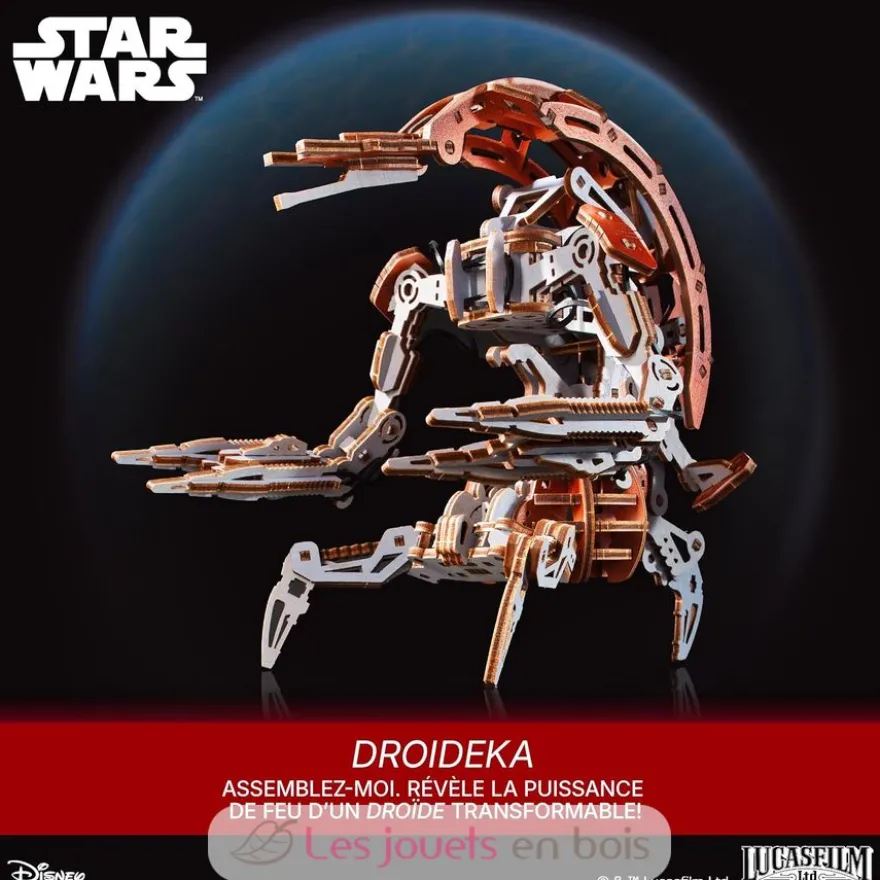 Droideka Star Wars - Puzzle 3D mécanique en bois - Ugears