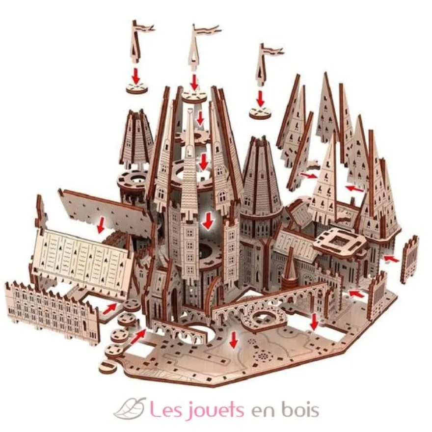 Ecole de Magie - Puzzle 3D en bois - Mr. Playwood