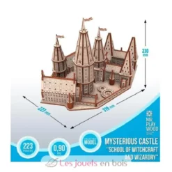 Ecole de Magie - Puzzle 3D en bois - Mr. Playwood