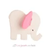 Elephant rose hochet de dentition - Lanco Toys