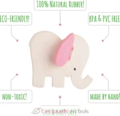 Elephant rose hochet de dentition - Lanco Toys