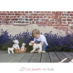 Eliot le chien en peluche beige 15 cm - Egmont Toys