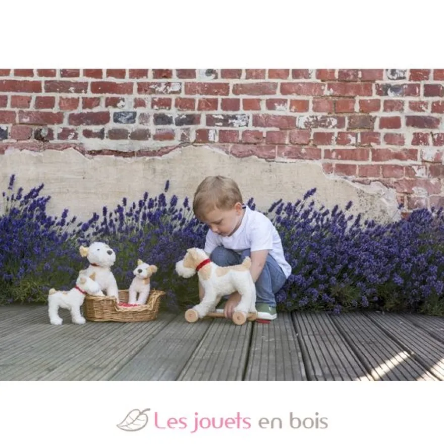 Eliot le chien en peluche beige 15 cm - Egmont Toys