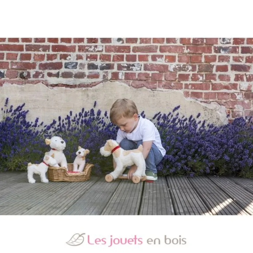 Eliot le chien en peluche beige 23 cm - Egmont Toys
