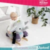 Eléphant à bascule gris - Gerardo's Toys