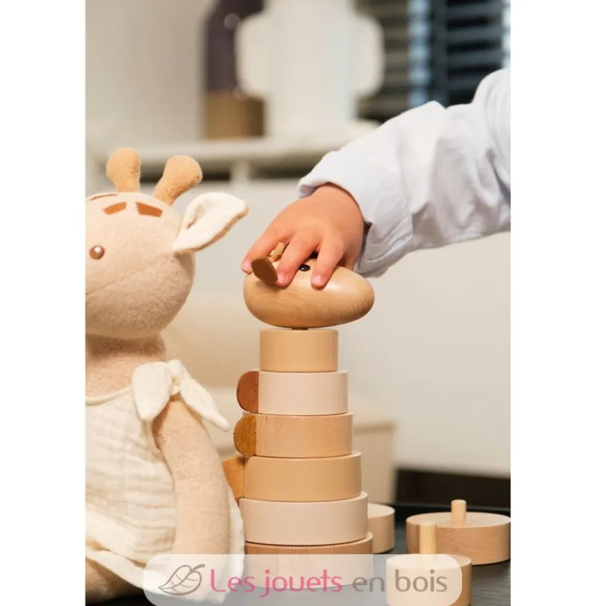 Empilable en bois Girafe Léonie - Egmont Toys