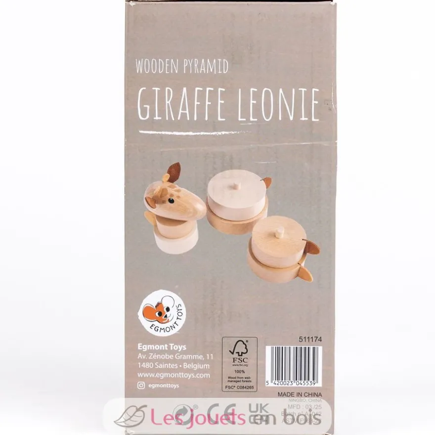 Empilable en bois Girafe Léonie - Egmont Toys