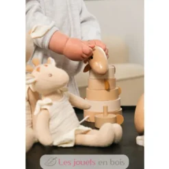 Empilable en bois Girafe Léonie - Egmont Toys