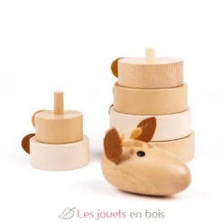 Empilable en bois Girafe Léonie - Egmont Toys