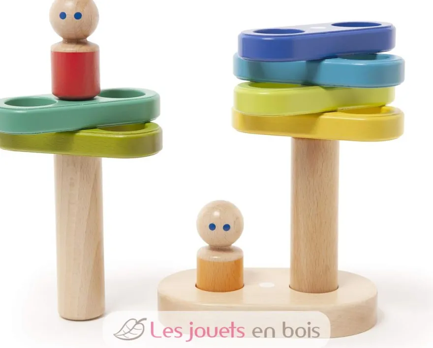 Empilable en bois magnétique 11 pcs - Tegu