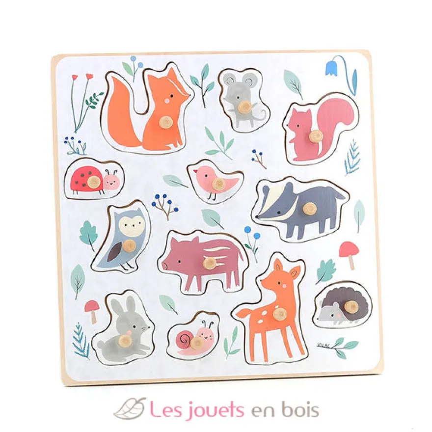 Encastrement en bois Animaux de la forêt - Vilac