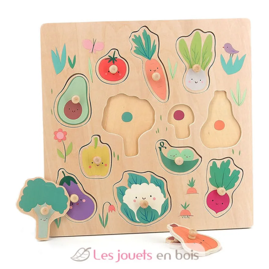 Encastrement en bois Légumes du jardin - Vilac