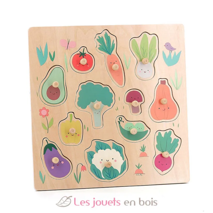 Encastrement en bois Légumes du jardin - Vilac