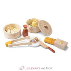 Ensemble de Dim Sum pour jouer - Bois - Woet by New Classic Toys
