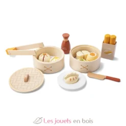 Ensemble de Dim Sum pour jouer - Bois - Woet by New Classic Toys