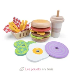 Ensemble de Fast Food en bois - New Classic Toys
