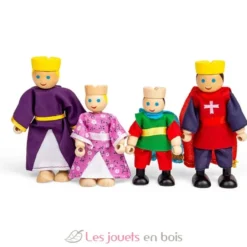 Ensemble de 4 figurines en bois Famille Royale - Bigjigs Toys