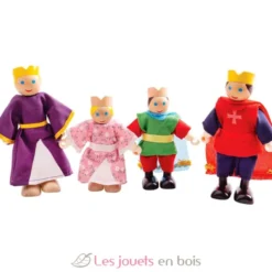Ensemble de 4 figurines en bois Famille Royale - Bigjigs Toys