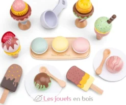 Ensemble de glaces en bois 25 pcs - New Classic Toys