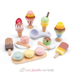 Ensemble de glaces en bois 25 pcs - New Classic Toys