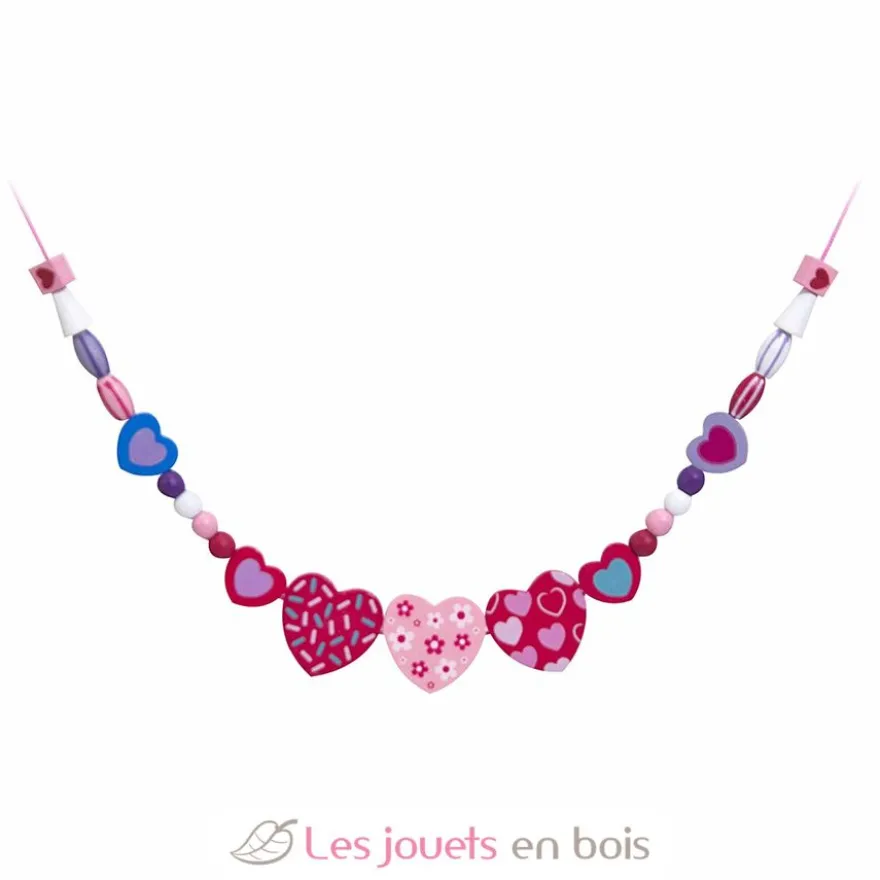 Ensemble de perles en bois Petits Cœurs - Melissa & Doug