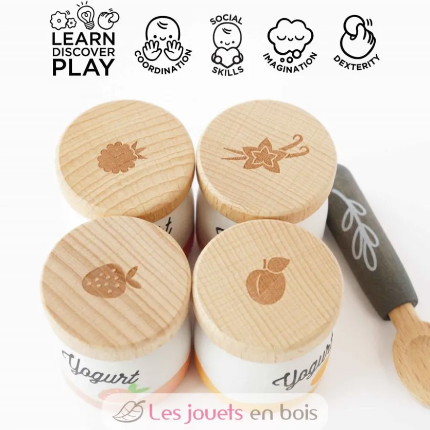 Ensemble de yaourts en bois - Le Toy Van