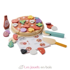 Ensemble pizza pour jouer - Bois - Woet by New Classic Toys