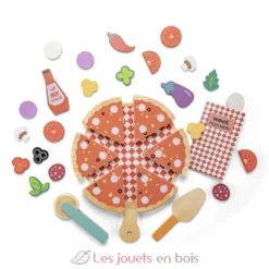 Ensemble pizza pour jouer - Bois - Woet by New Classic Toys