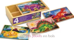 Ensemble puzzles dinosaures 12 pièces - Melissa & Doug