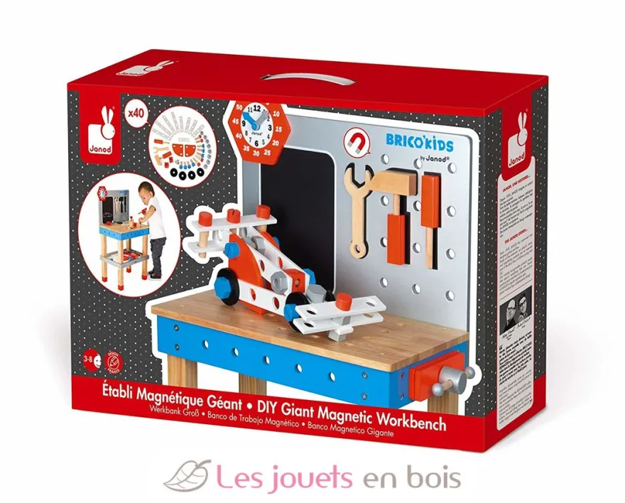 Etabli Magnétique Géant Brico'Kids - Janod