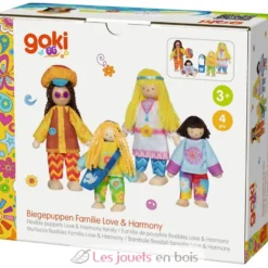 Famille de poupées flexibles Love - Goki