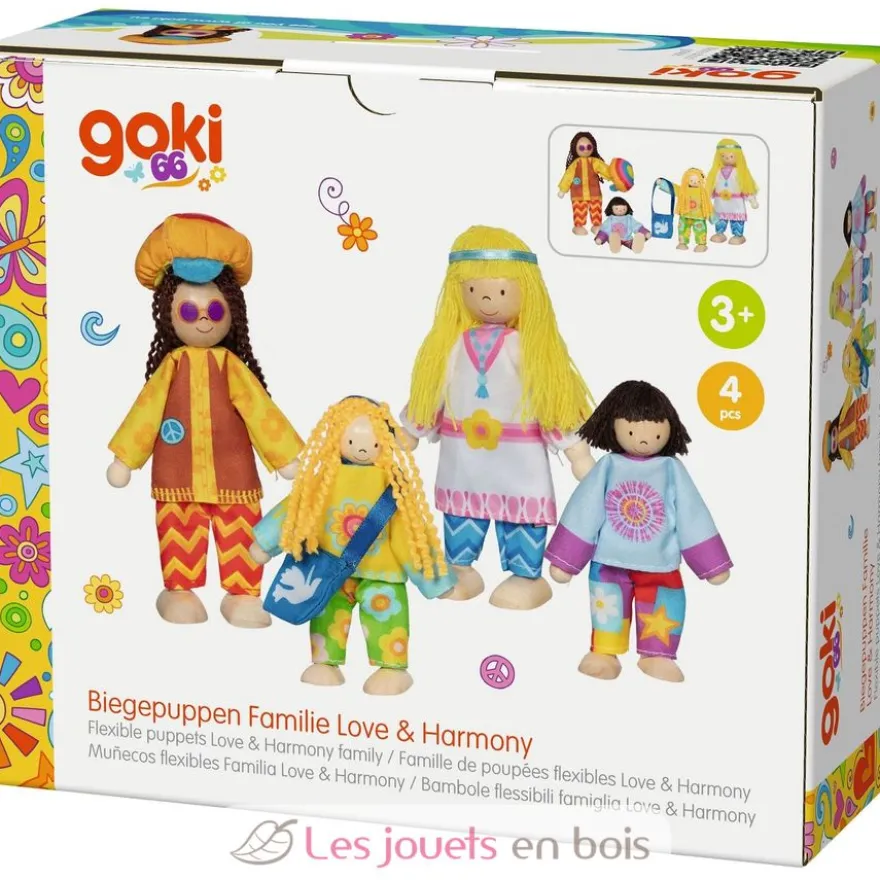 Famille de poupées flexibles Love - Goki