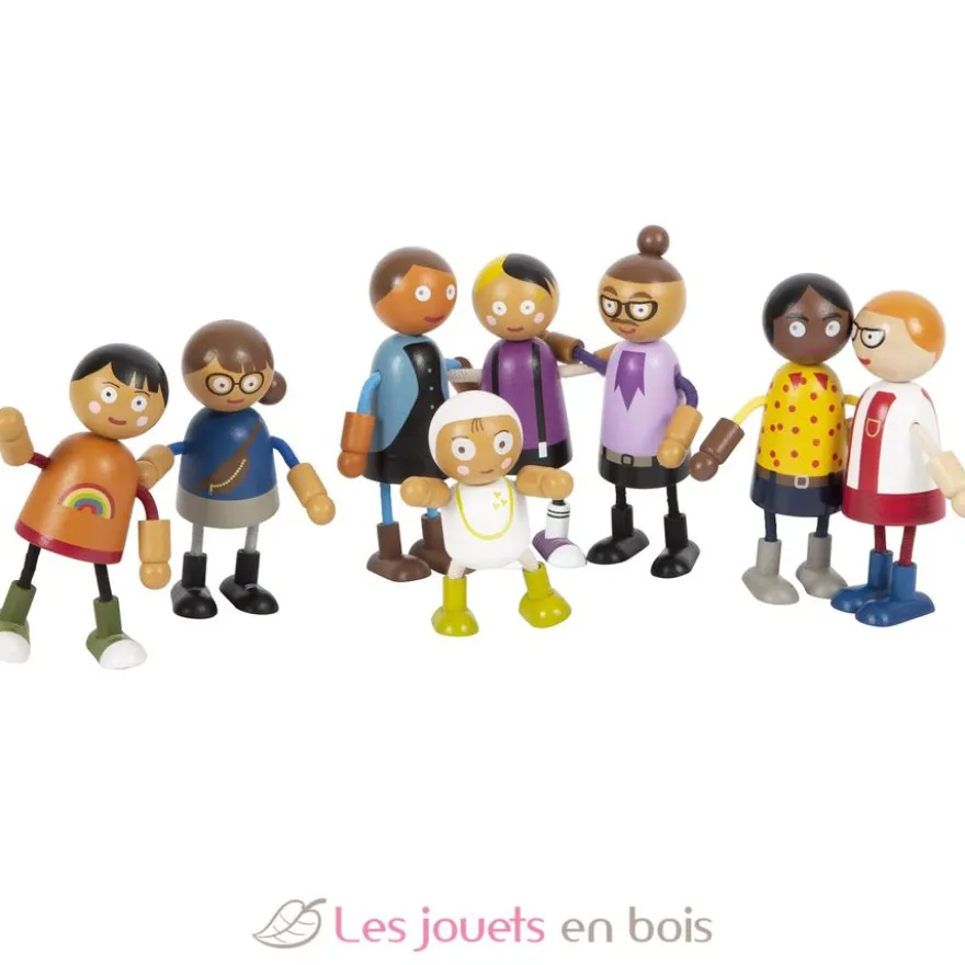 Famille de poupées souples avec bébé - Small Foot company