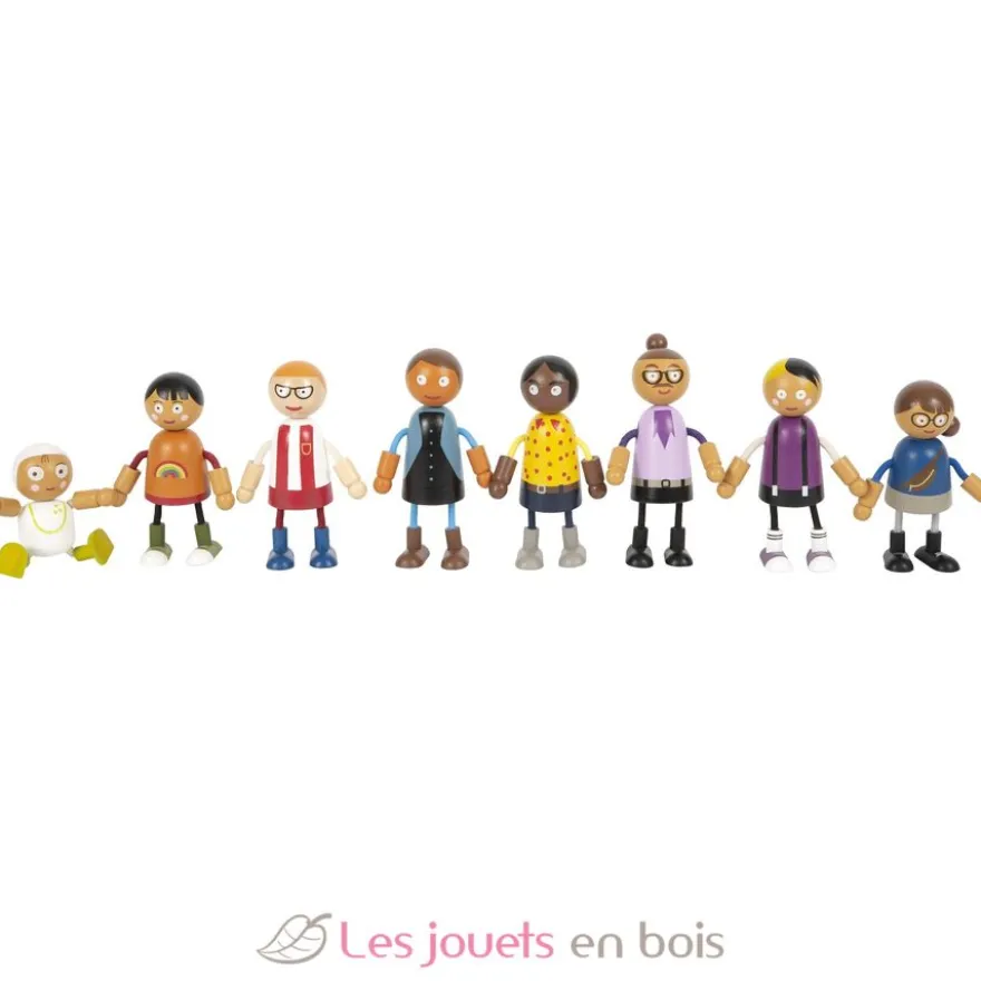Famille de poupées souples avec bébé - Small Foot company